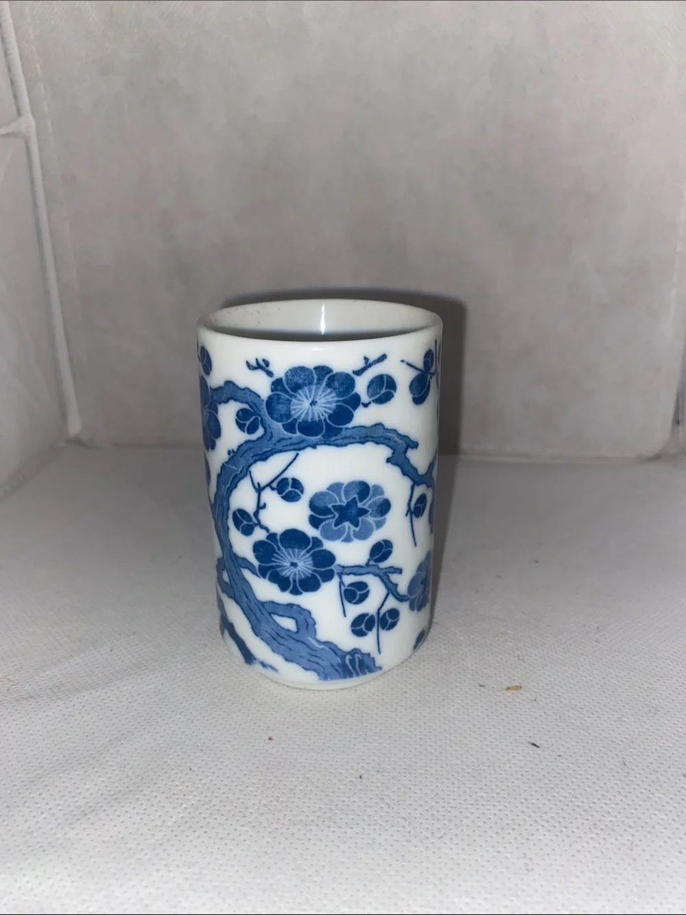 Blue Floral Porcelain Tumbler